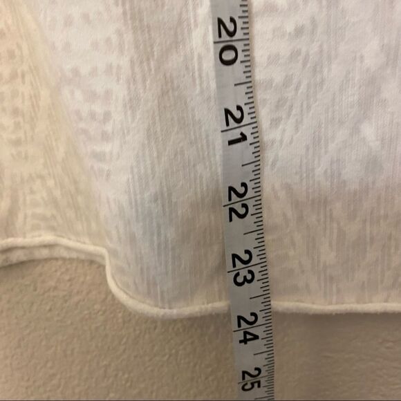 Prana white long sleeve sheer coastal beachy shirt top cotton blouse M - Picture 4 of 9